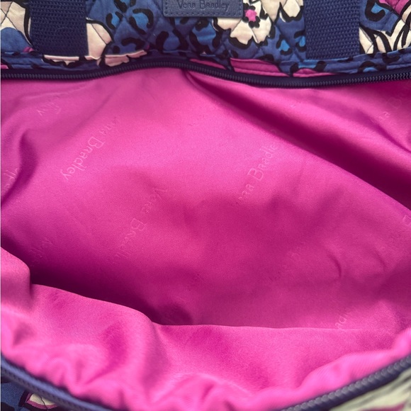 Vera Bradley Grand traveler Bag In Signature Cotton "African Violet" - Picture 10 of 10